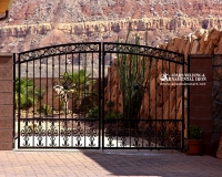 Ornamental driveway gate