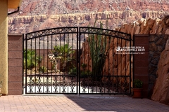 Ornamental driveway gate