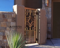 copper patina south west walkway gate
