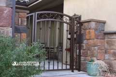 bronze courtyard gate