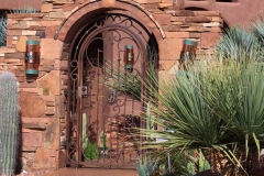 rust patina courtyard gate
