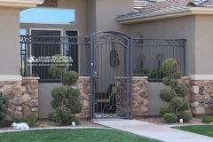 security gate forged scrolls