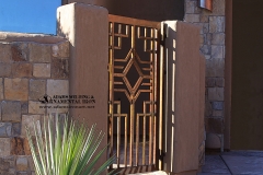 copper patina south west walkway gate