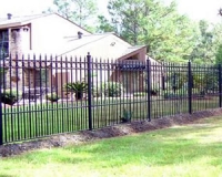 Fence with circles spears