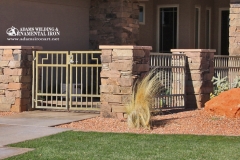 Southwest courtyard fence