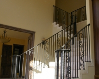 hand forged stair railing
