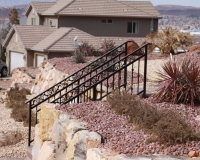 Ornamental step rail