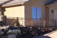 contemporary patio rail