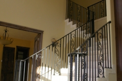 hand forged stair railing