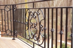 railing with panels