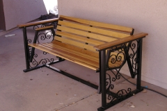 ornamental steel bench
