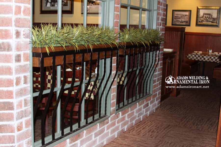 steel window planter