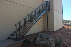 steel and precast concrete stairs